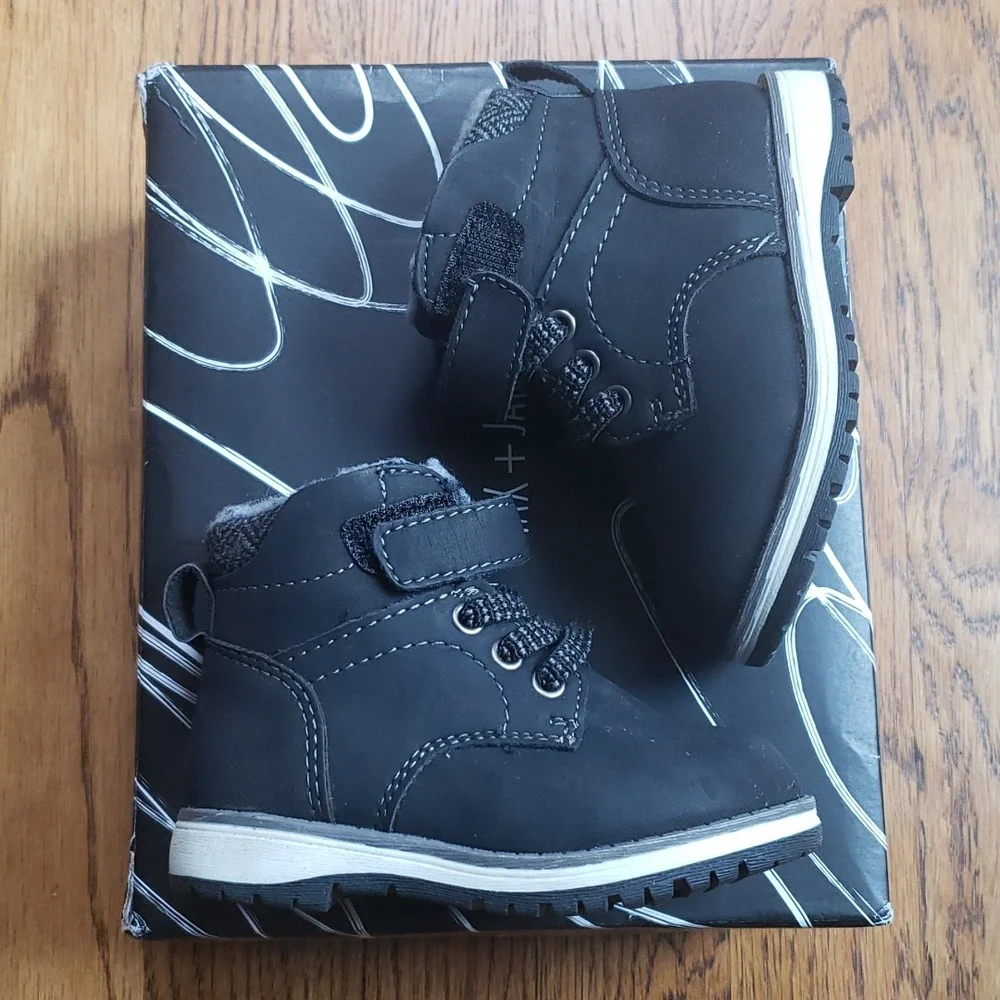 Kids Lil Luke Boot Black Max + Jake Toddler Size 5